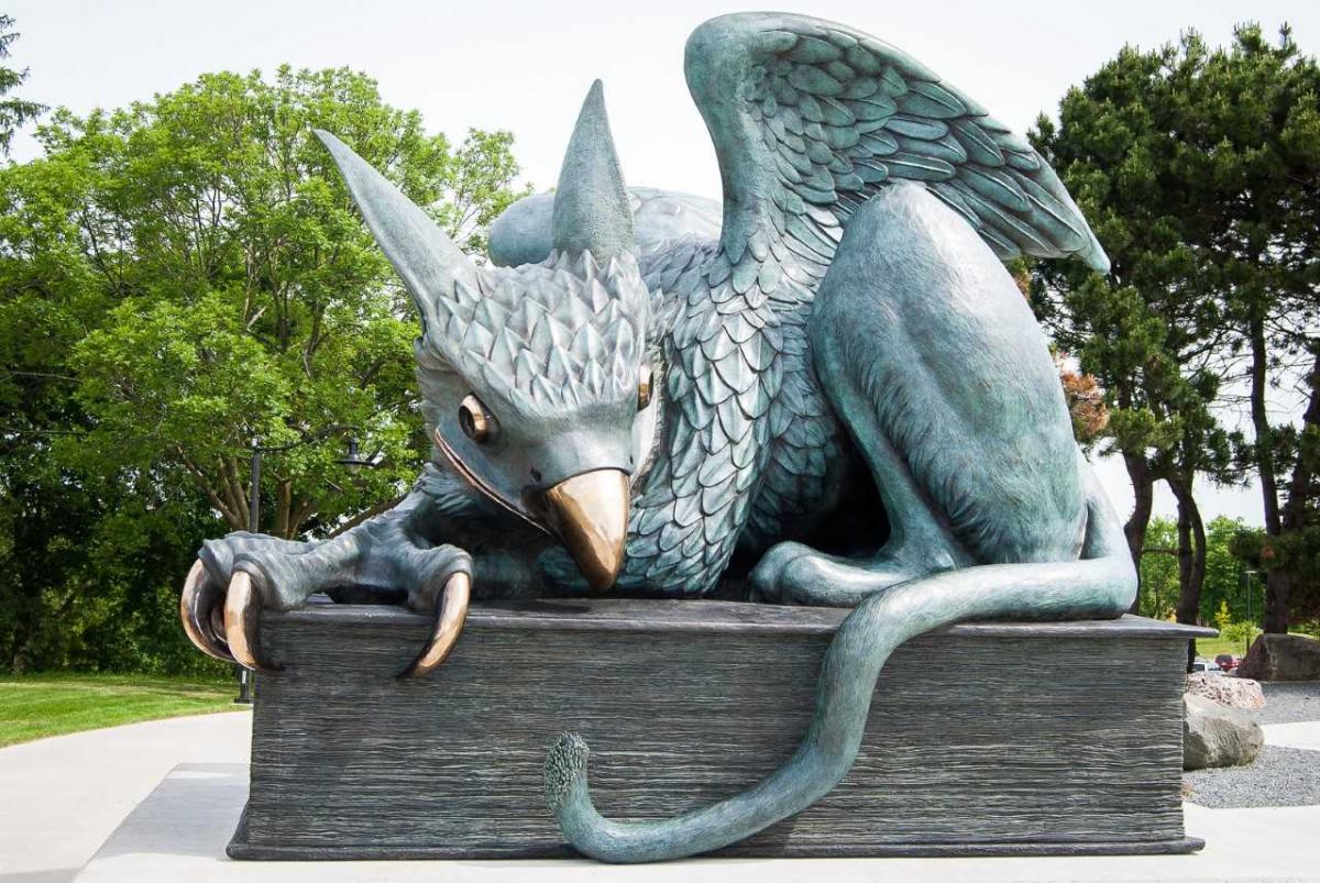 Gryphon Statue at the University of Guelph