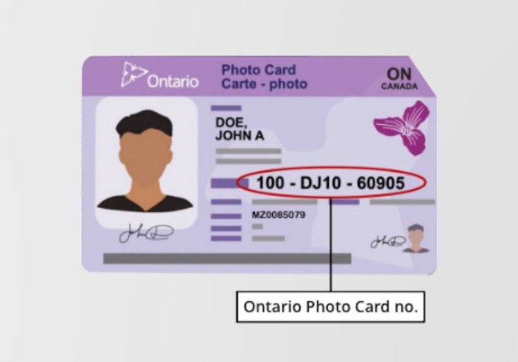 Ontario photo card graphic