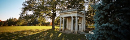 Portico in the summer