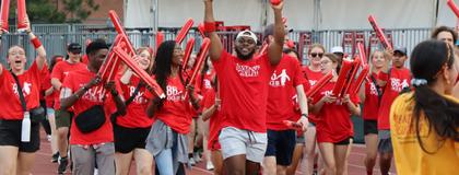 Students at Pep Rally