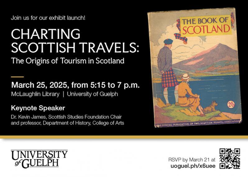 Charting Scottish Travels poster invitation