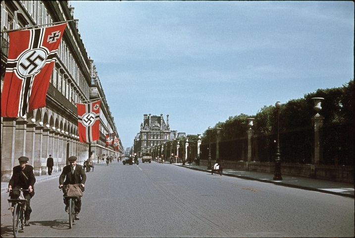 Picture of Paris with Nazi-Flags