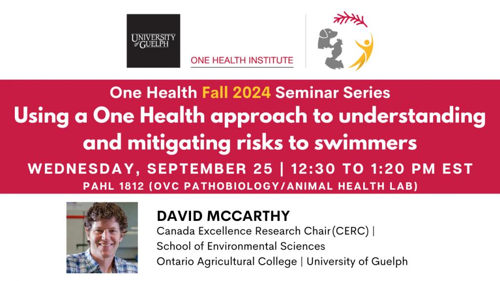 One Health Fall 2024 Seminar Series: Using a One Health approach to understanding and mitigating risks to swimmers