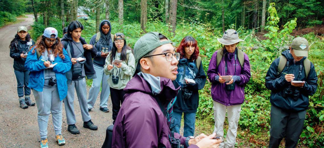 FREED group in the woods