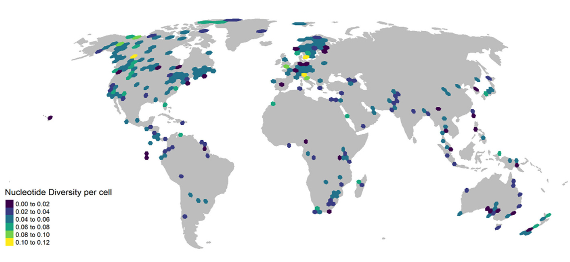 Distribution map