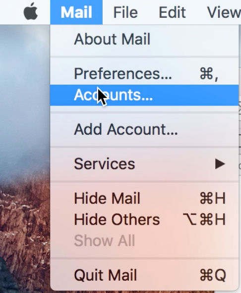 macbook unable to verify email account