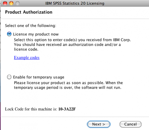 spss 21 authorization code