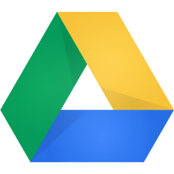 blue google drive icon