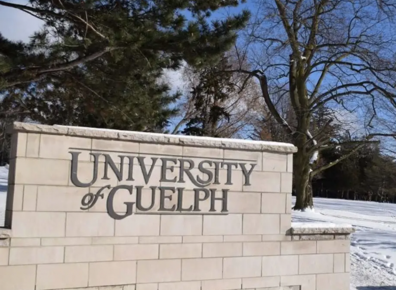 University of Guelph sign and architecture
