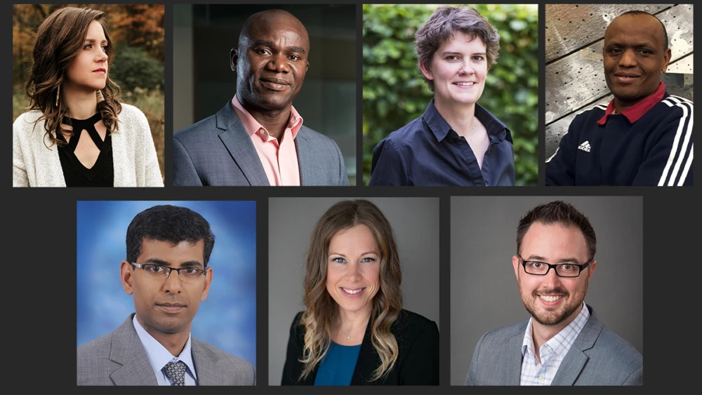 Headshots of all of the researchers who were given Research Excellence Awards.