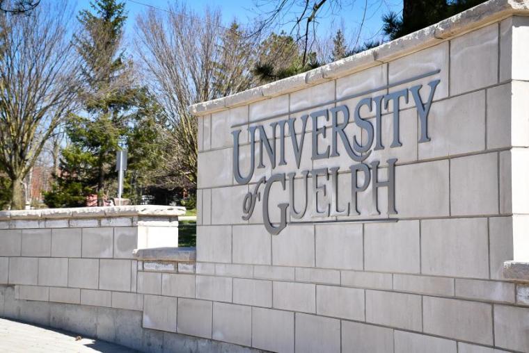 University of Guelph sign.