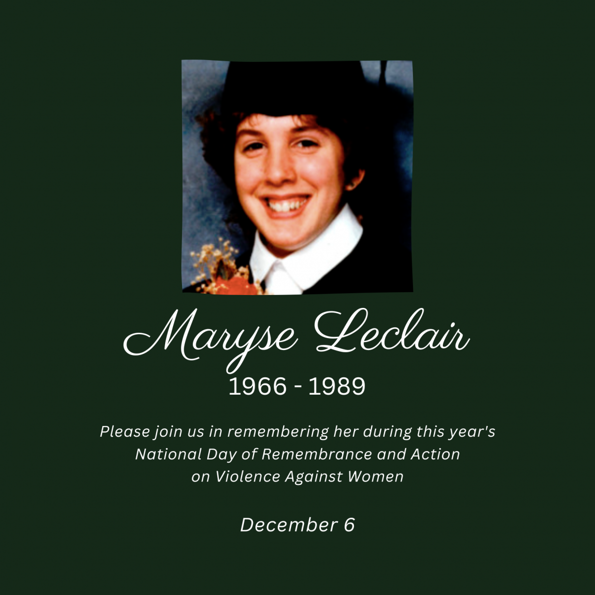 Maryse Leclair. 1966 to 1989.