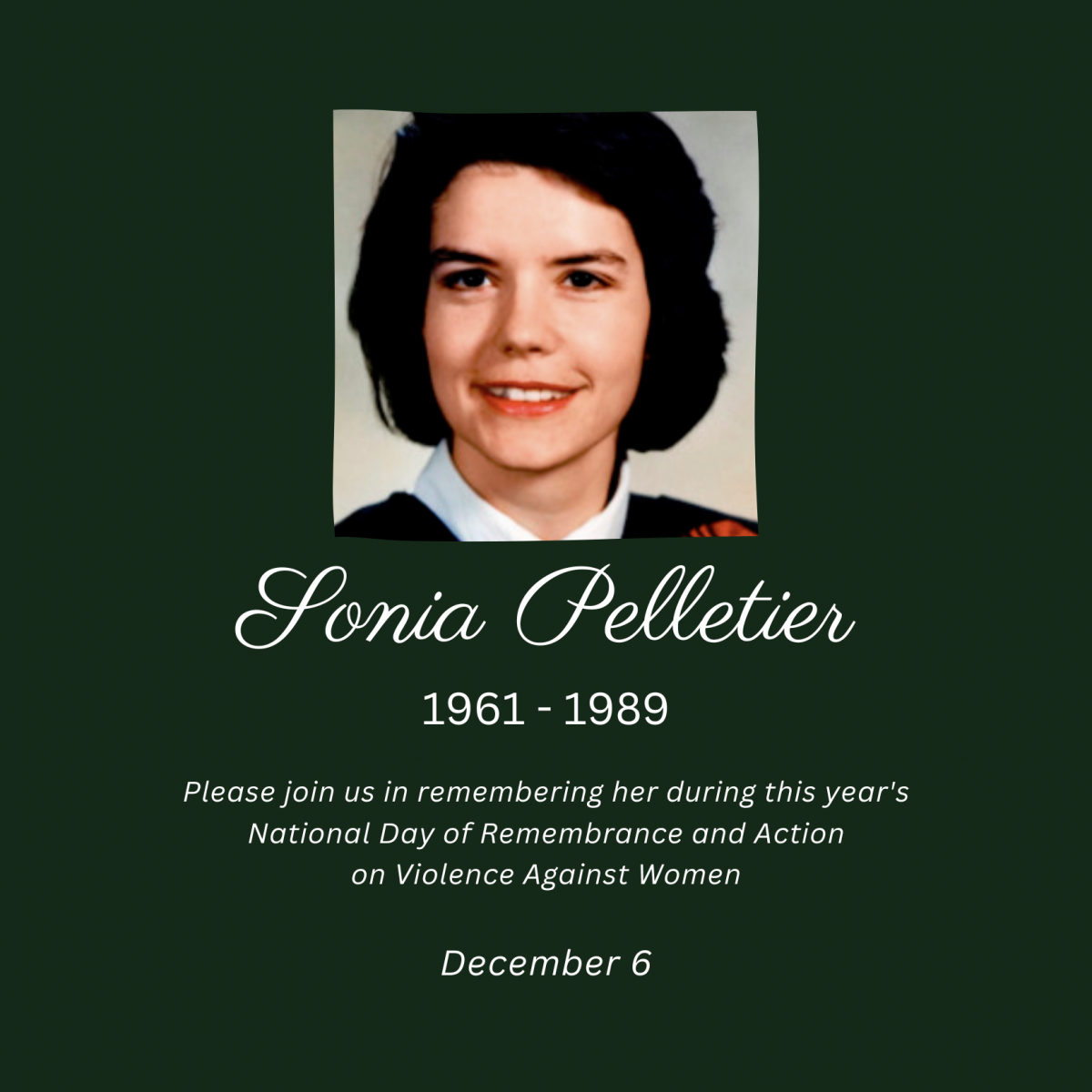 Sonia Pelletier. 1961 to 1989.