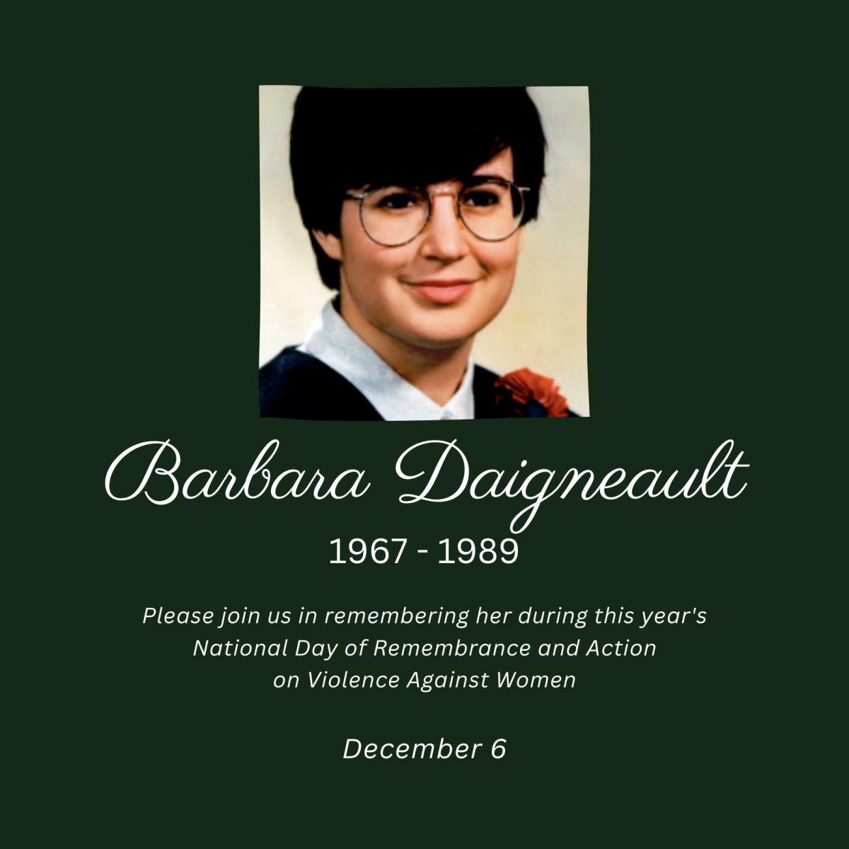 Barbara Daigneault. 1967 to 1989.