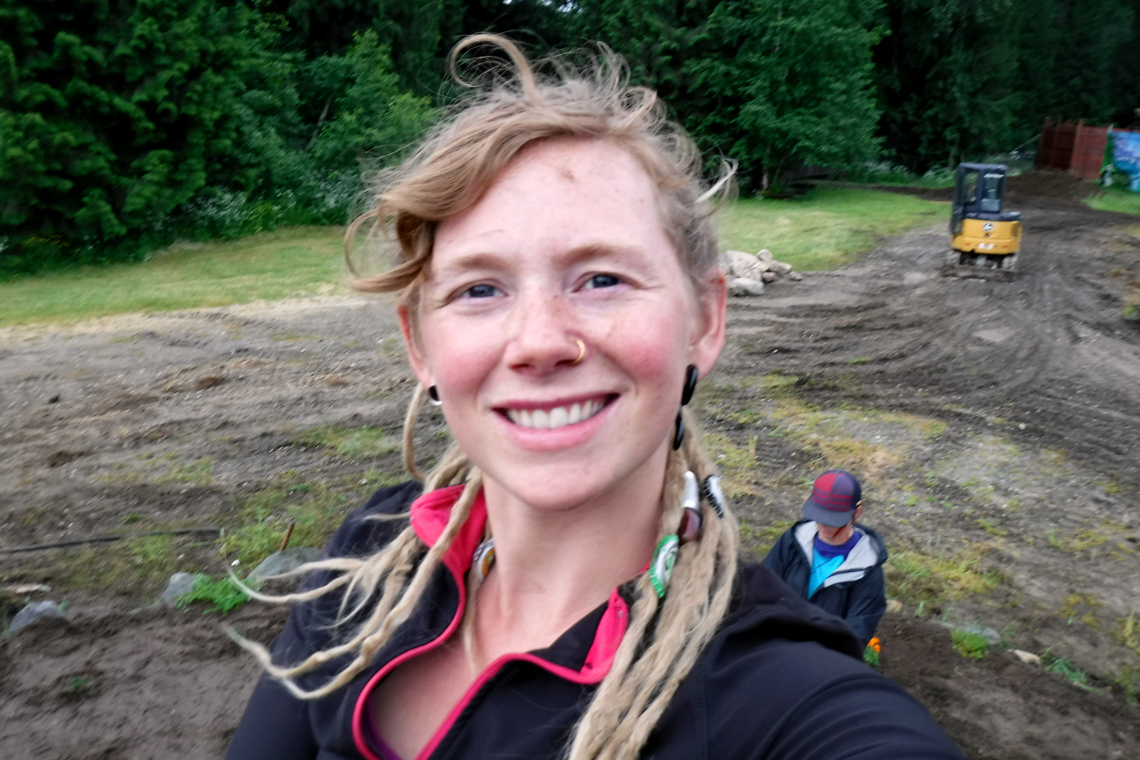 Head shot of <b>Sarah Hirschfeld</b> on the farm. - sarah-head-shot-2