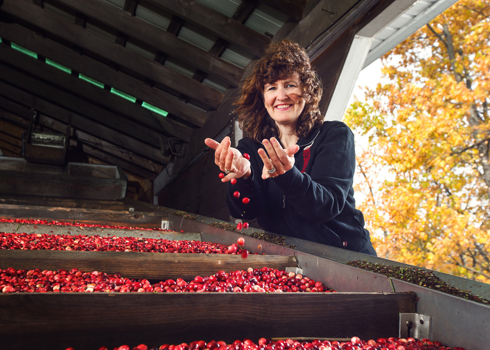 Wendy Hogarth runs Johnston's Cranberry Marsh in Bala, Ontario.