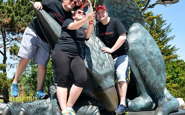 The Great Gryphon Race at Alumni Weekend 2016, University of Guelph.