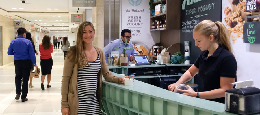 Guelph grad Emily Wight runs Astarte Yogurt in Toronto's PATH.
