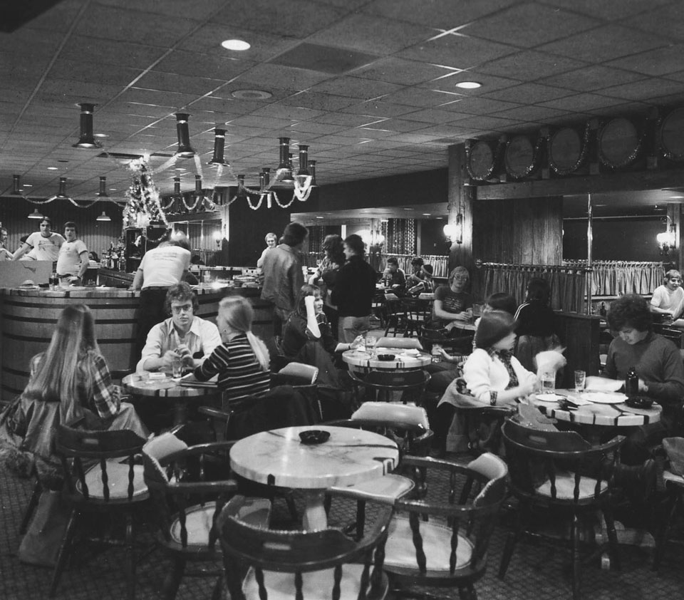 The Keg Campus Pub at the University of Guelph in 1980