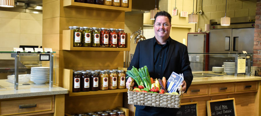 Mark Kenny sources goods to serve staff, students and faculty fresh and local food at the University of Guelph