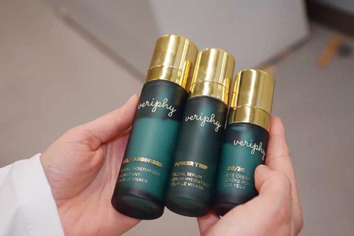 Veriphy’s line of skin care products contains nanoparticles discovered in the lab of U of G physicist John Dutcher. 