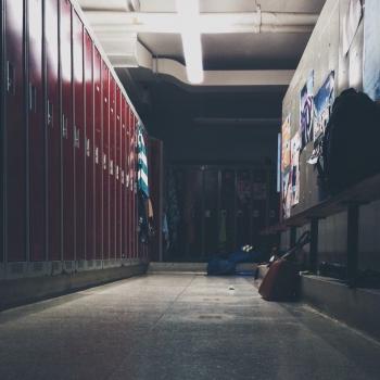 An empty locker room